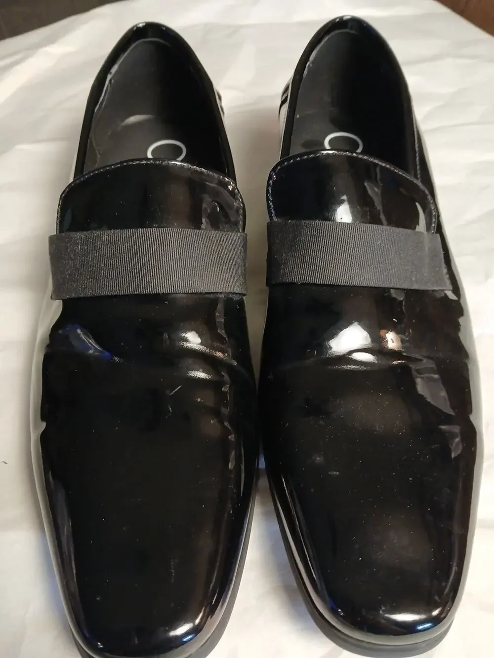 Calvin Klein Men's Oxford Black lacquer Bernard shoes Size 11